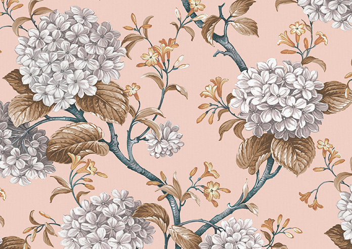 Bouquet, Soft Apricot - Roller Blind - Image 6